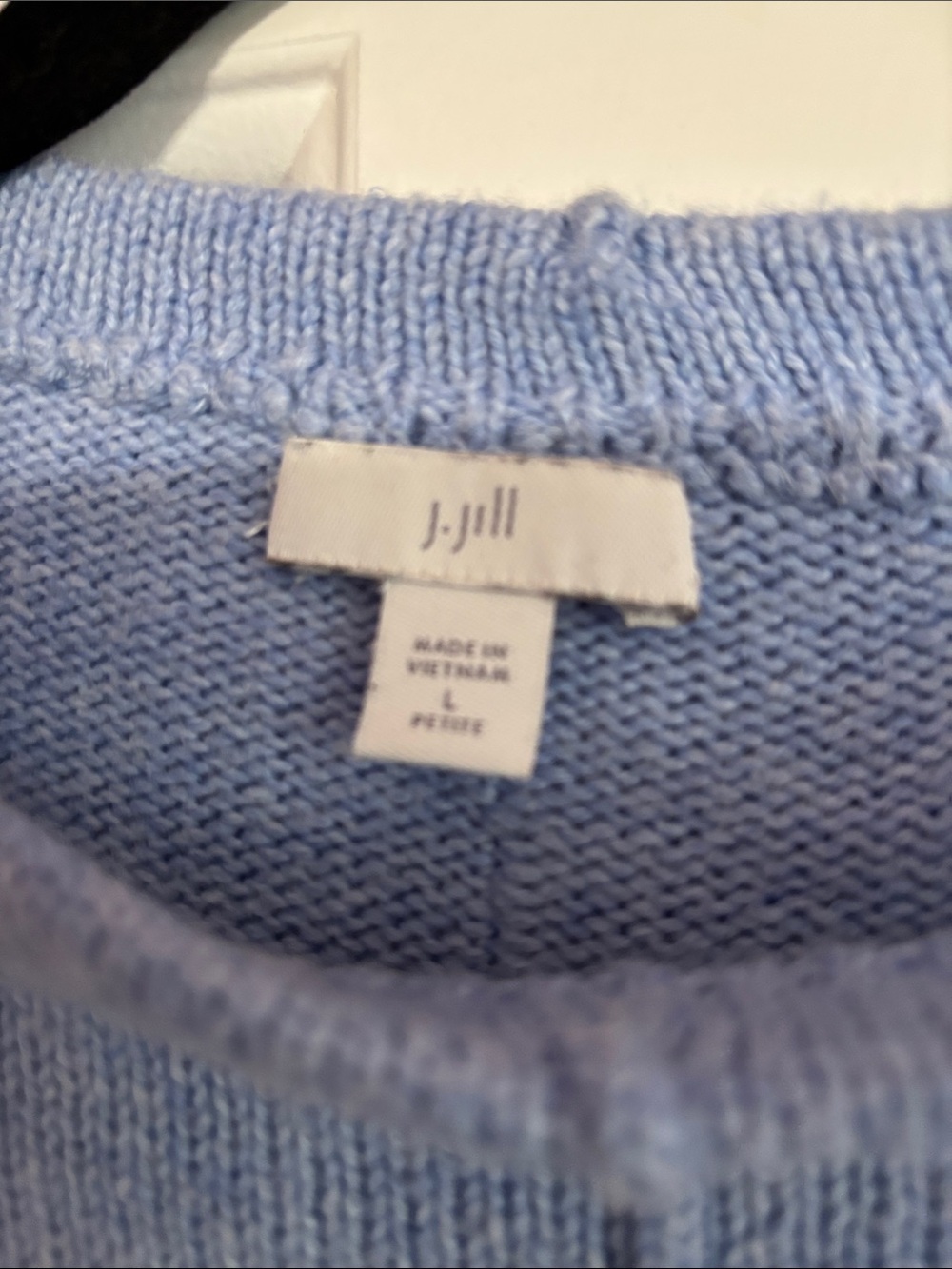 J. Jill Light Blue Crewneck Sweater - Picture 3 of 4